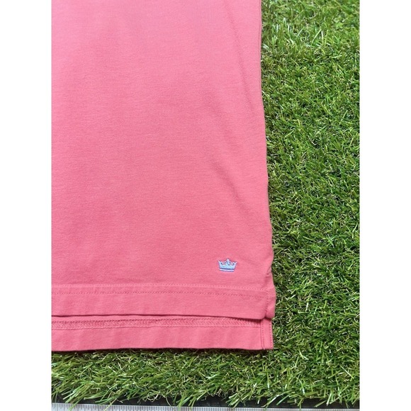 Peter Millar Men's Seaside Wash Polo Shirt, XXL, Pink and Blue Striped - Picture 2 of 9